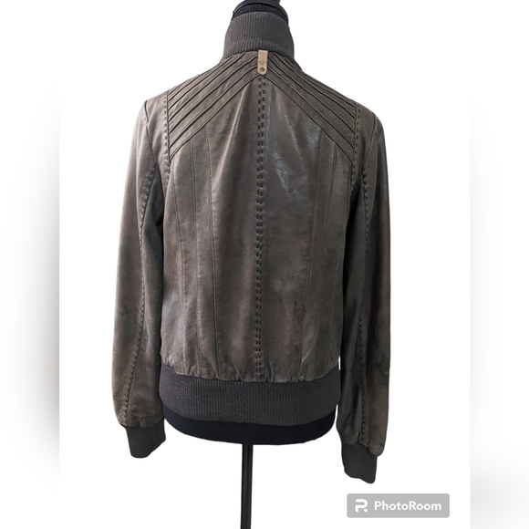 Mackage exclusively for Aritzia brown leather jacket size med in great condition - Picture 5 of 12